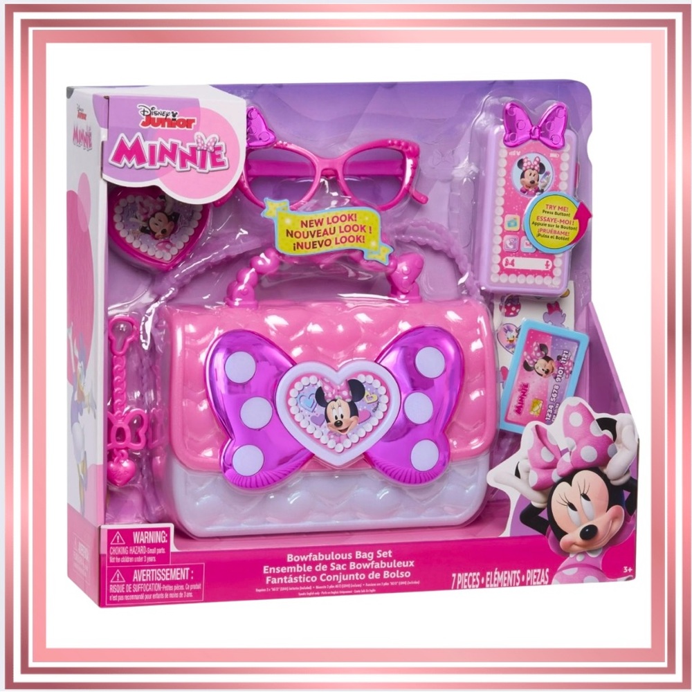 MINNIE MOUSE 7-Piece Pretend Play Bag Set